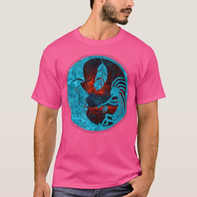 Kokopelli Plays For The Moon 3 Fan Fun T-Shirt (Front)
