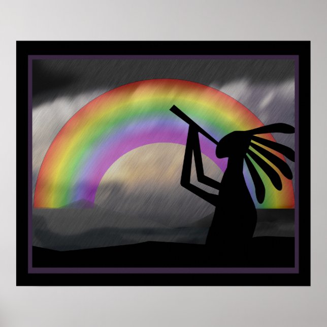 Kokopelli Rainbow Print (Front)