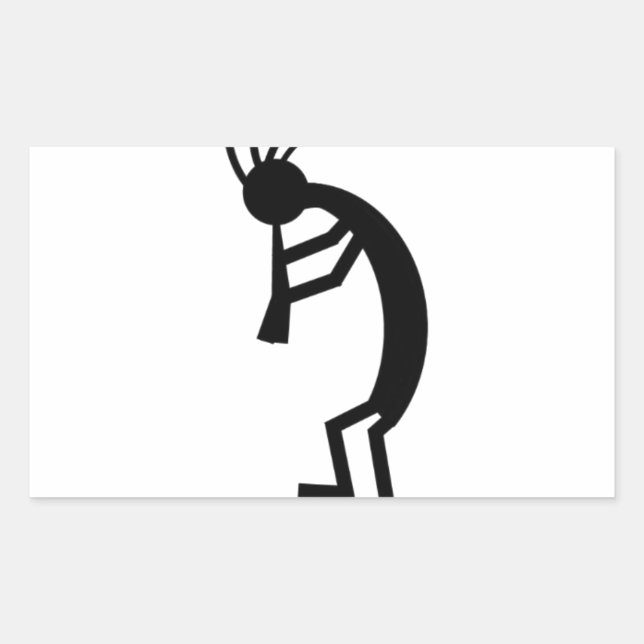 Kokopelli Rectangular Sticker (Front)