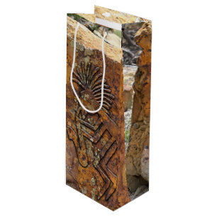 Kokopelli Saxaphone Player Petroglyph Wine Gift Bag
