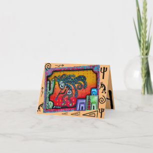 Kokopelli SilverLeafs Art Card