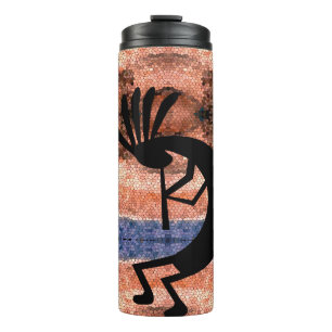 Kokopelli Southwest Desert Landscape Thermal Tumbler