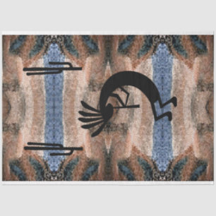 Kokopelli Southwest Desert Mosaic 2 Decoupage Tissue Paper
