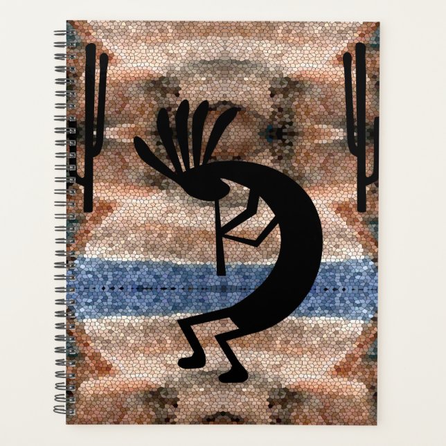Kokopelli Southwest Desert Mosaic Planner (Front)