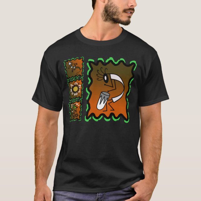 Kokopelli southwest design T-Shirt (Front)