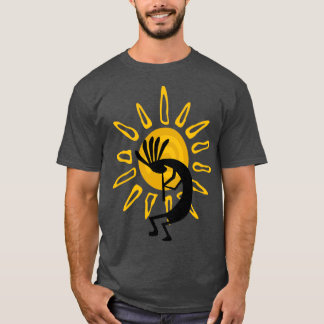 Kokopelli Southwest Gold Sun T-Shirt