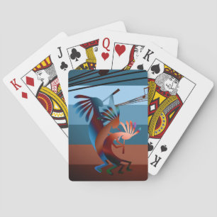 Kokopelli Southwest Music 2  Playing Cards