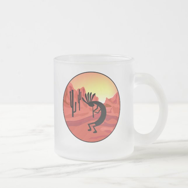 Kokopelli Southwest Sunset Mugs (Right)