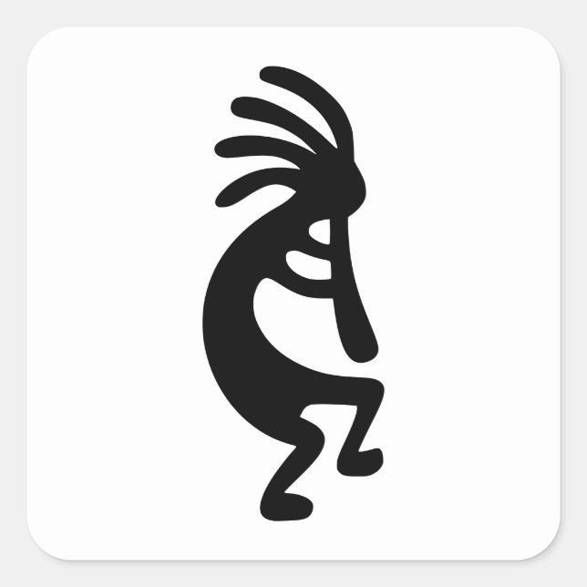 Kokopelli Square Sticker (Front)