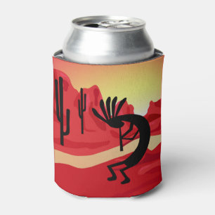Kokopelli Sunset Landscape Southwest Can Cooler