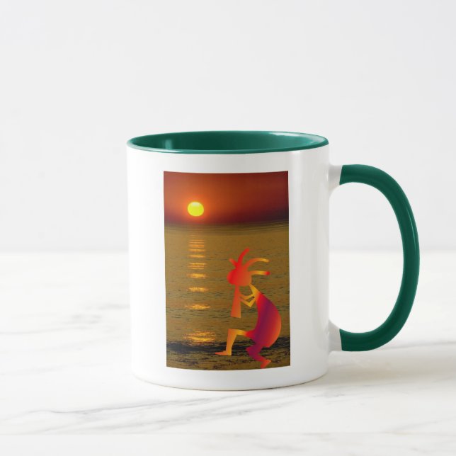Kokopelli Sunset Mug (Right)