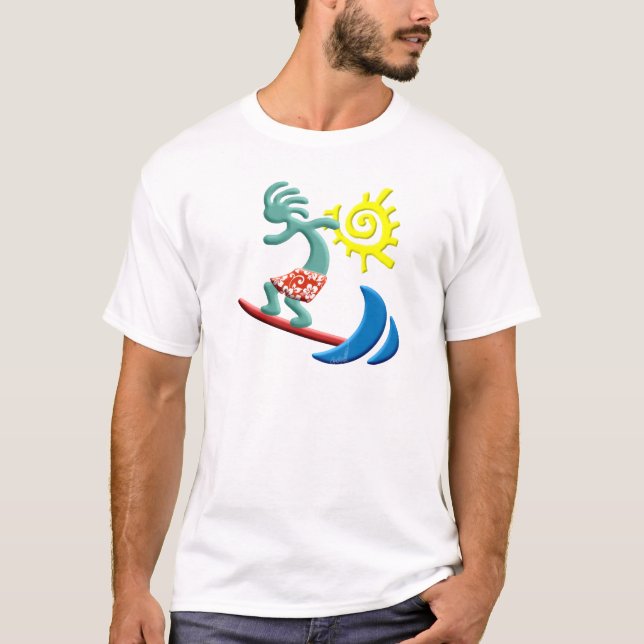 Kokopelli Surfing T-Shirt (Front)