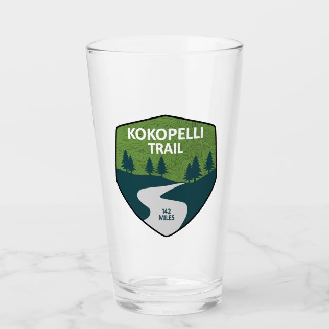 Kokopelli Trail Glass (Front)