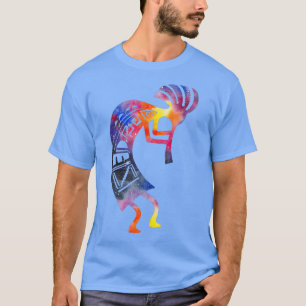 Kokopelli Watercolor Native American T-Shirt