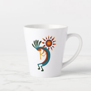 Kokopelli with Sun Latte Mug
