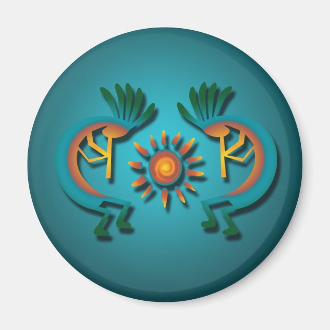 Kokopelli with Sun Magnet (Front)