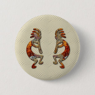 "Kokopelli's Flute"  Button