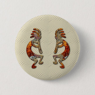 "Kokopelli's Flute" Button