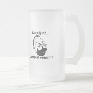 Koksmann am Morgen Frosted Glass Beer Mug