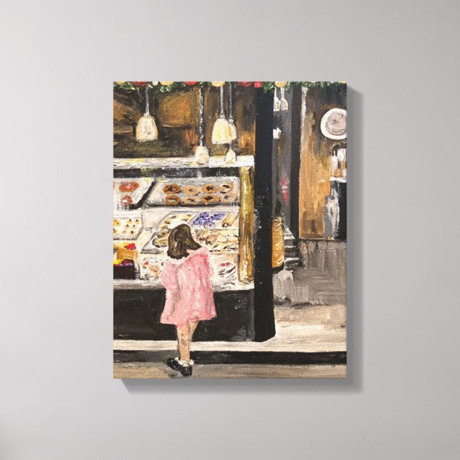 "Kolache at Christmas" Stretched Canvas Print (Front)