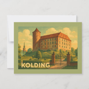 Kolding Denmark Castle Postcard