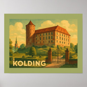 Kolding Denmark Castle Poster