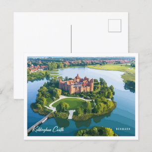 Koldinghus Castle Denmark Illustration Travel Postcard