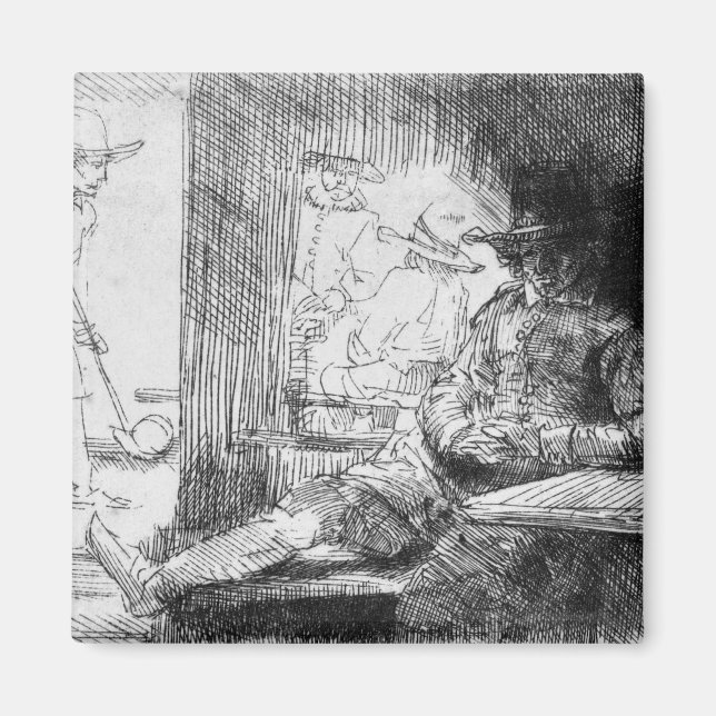 Kolf game, 1654 magnet (Front)