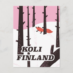 Koli Finland vintage travel poster Postcard