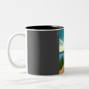 Koli National Park Finland Vintage Minimal Retro T Two-Tone Coffee Mug