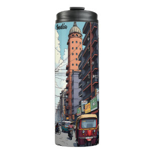 Kolkata, India downtown Keepsake Souvenir Thermal Tumbler