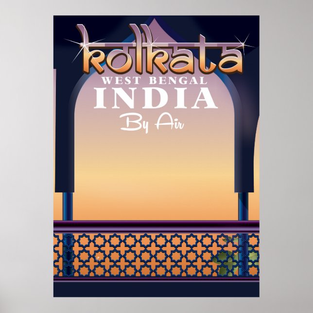 Kolkata - West Bengal India vacation poster (Front)