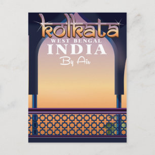 Kolkata - West Bengal India vacation poster Postcard