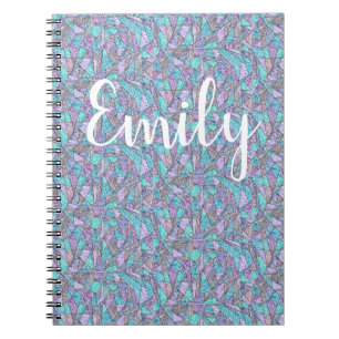 Kolmio (cool colours) Personalised Notebook