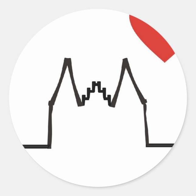 Köln Classic Round Sticker (Front)