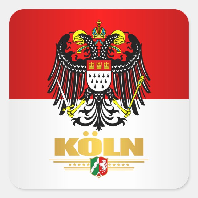 Koln (Cologne) 2 Square Sticker (Front)
