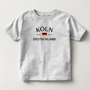Koln (Cologne) Deutschland Coordinates German Toddler T-Shirt