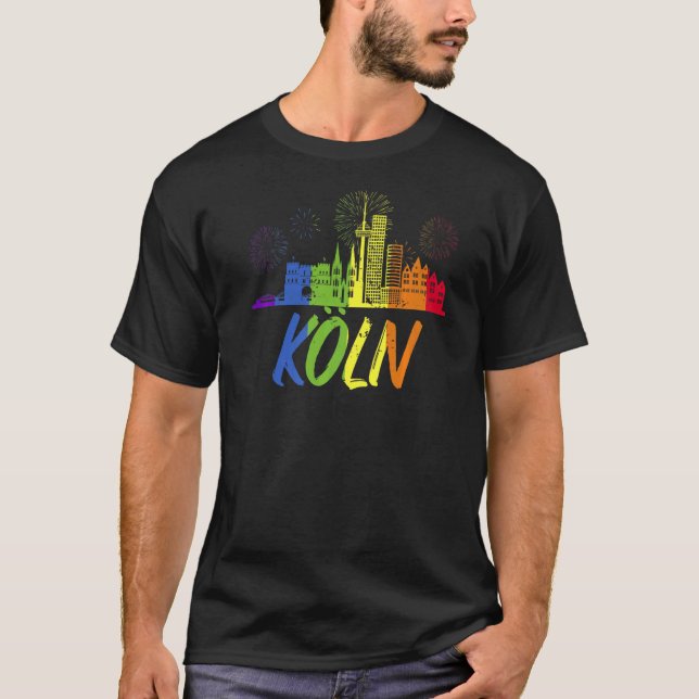 Köln Pride Skyline Pride Parade Köln T-Shirt (Front)