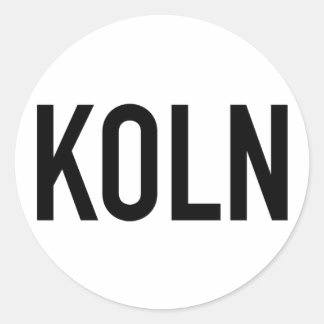 KOLN Sticker | Black On White