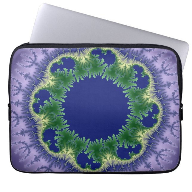 Kolo fractal art laptop sleeve (Front)