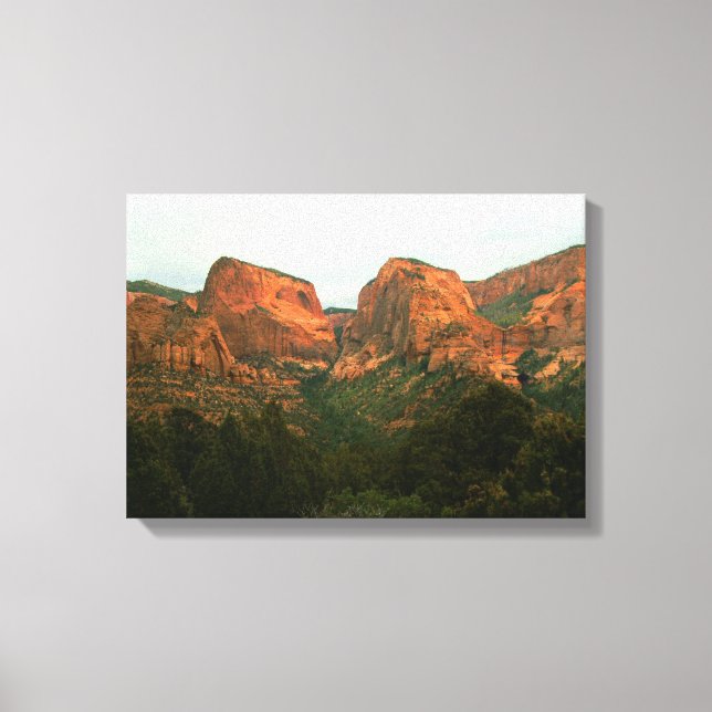 Kolob Canyons on Canvas Print (Front)