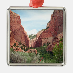 Kolob Canyons, Zion National Park, Utah, USA 4 Metal Tree Decoration