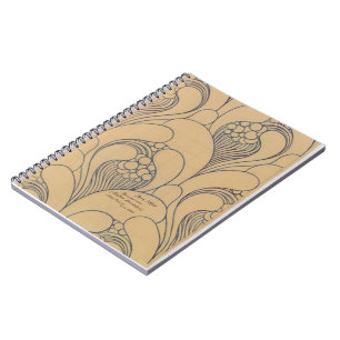 Koloman Moser- Fabric design with floral Notebook