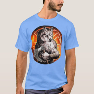 Kolovrat Wolf With Axe T-Shirt