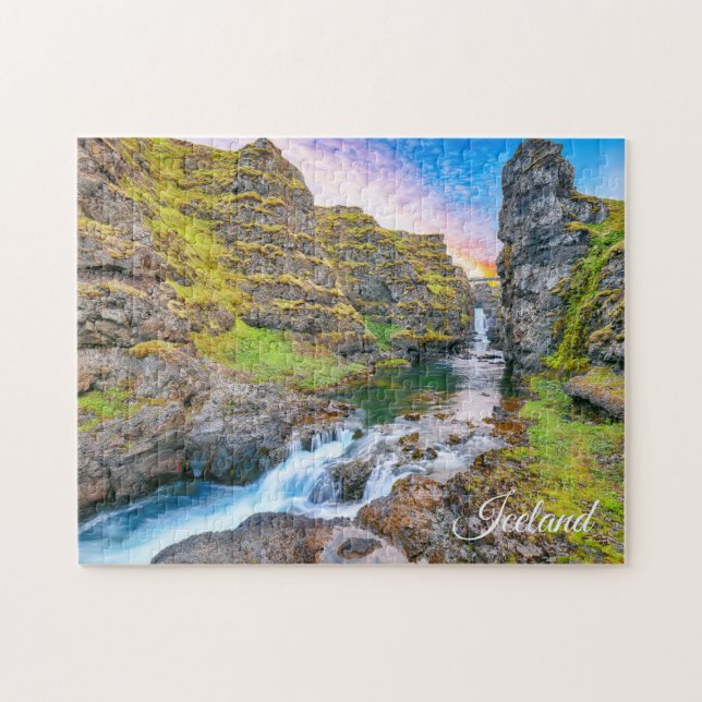 Kolufossar Waterfalls, Iceland Jigsaw Puzzle (Horizontal)