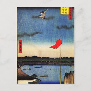 Komakata Hall and Azuma Bridge (駒形堂吾嬬橋 Postcard