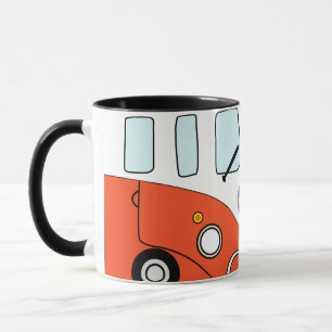 Kombi Red Vintage Cup - Classic Hippie Style