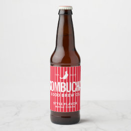 Kombucha Kitchen Brew Label Design