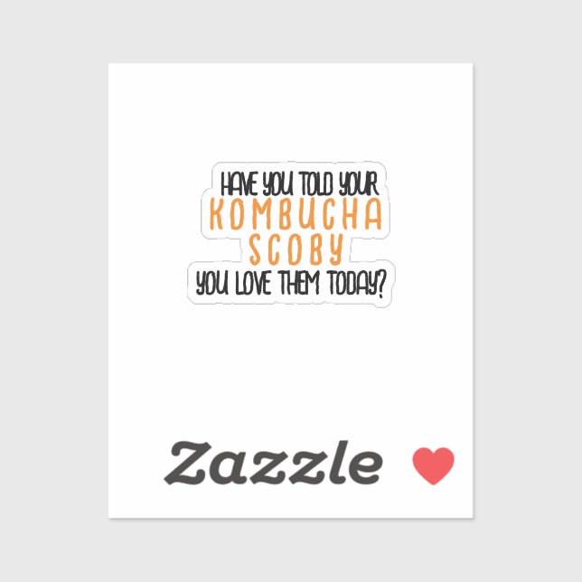 KombuchaScobyLove-Vinyl Sticker (Sheet)
