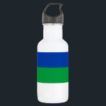 Komi Republic Flag 532 Ml Water Bottle<br><div class="desc">Patriotic flag of Komi Republic.</div>